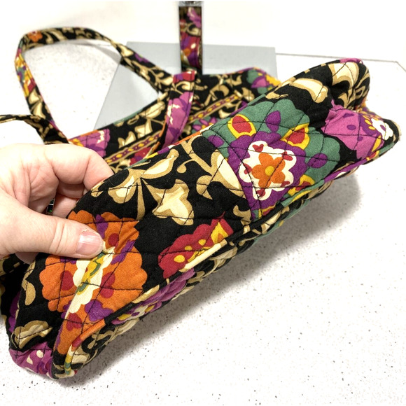 Vera Bradley Suzani 2011 Tote Bag Shoulderbag Purse Medium Floral Quilted Cotton - Picture 6 of 9